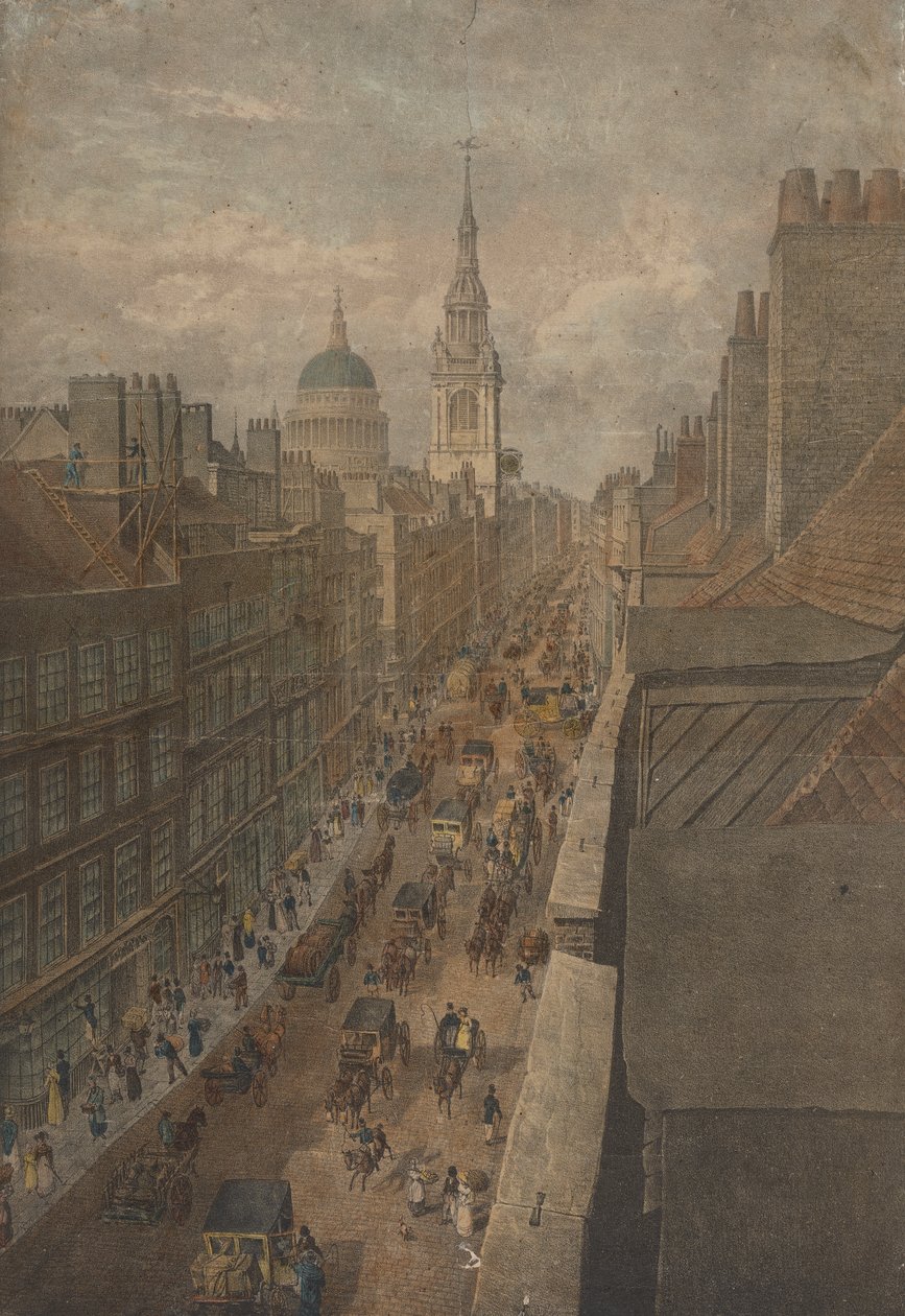 Widok na Cheapside autorstwa Unknown artist