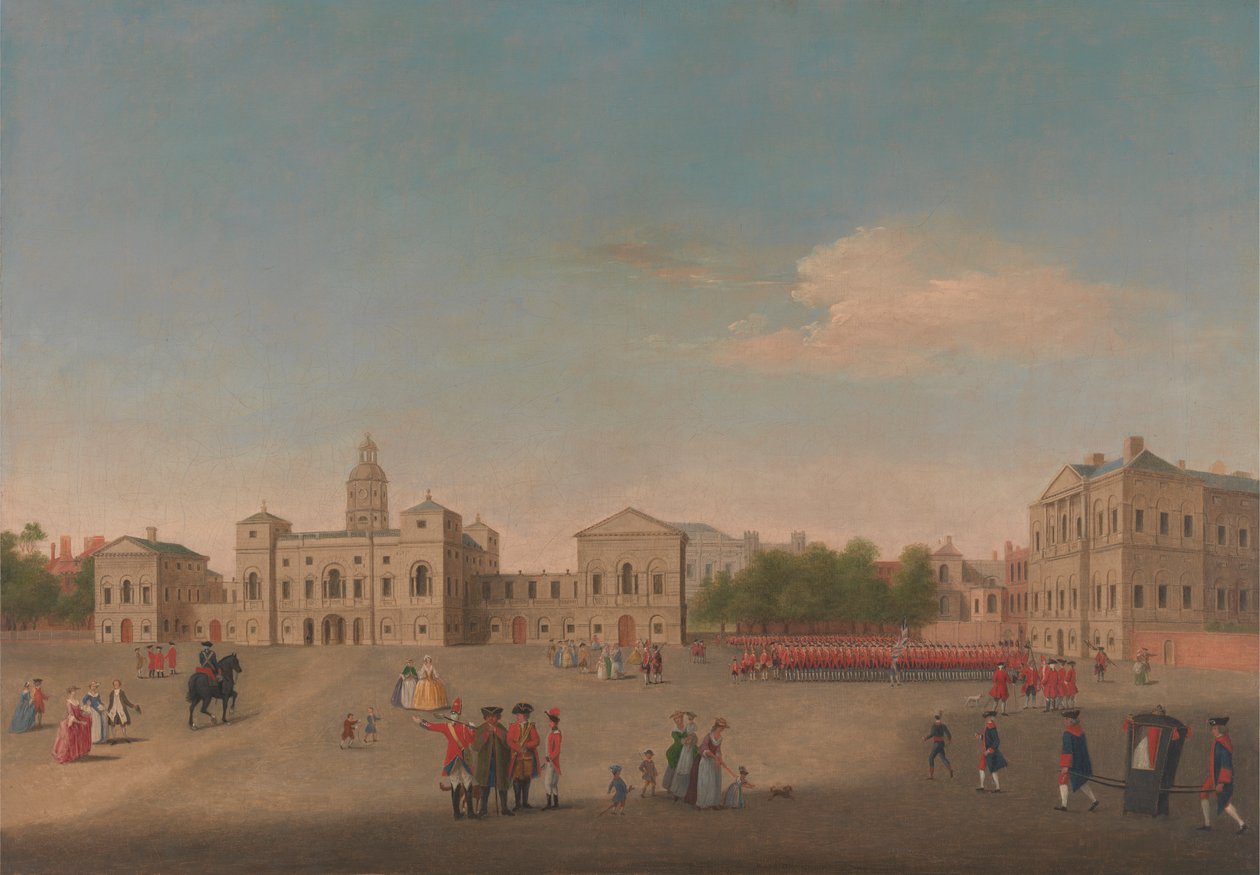 Widok Gwardii Konnej i Whitehall autorstwa Unknown artist