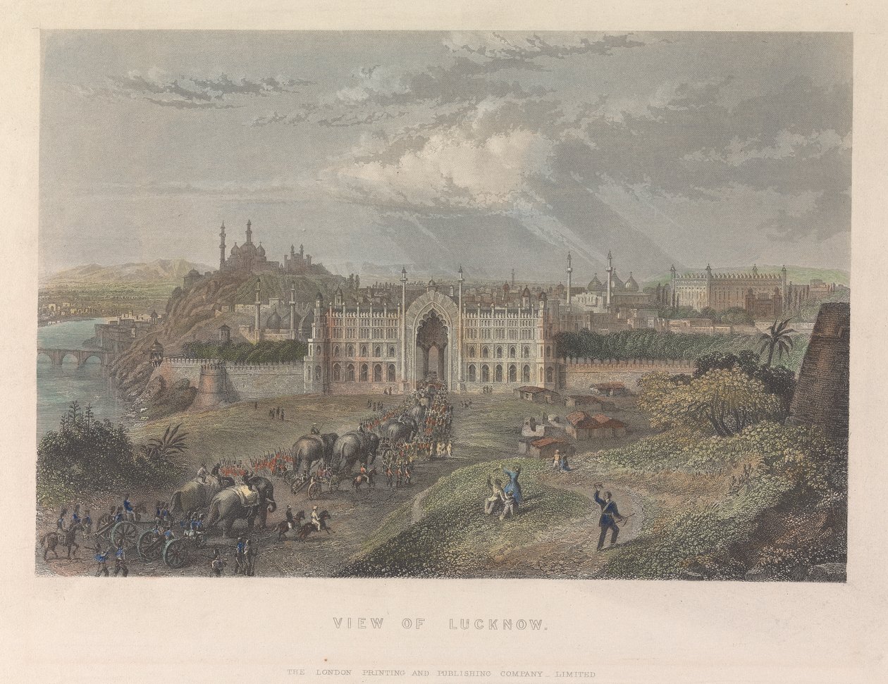 Widok na Lucknow autorstwa Unknown artist