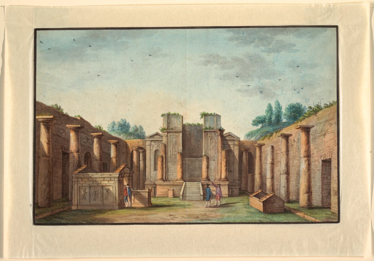 Widok Neapolu (lub okolic) autorstwa Unknown artist