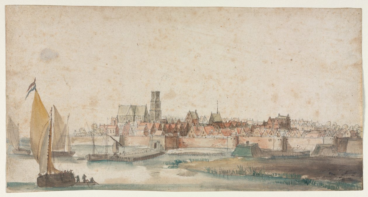 Widok na St. Geertruidenberg autorstwa Unknown artist