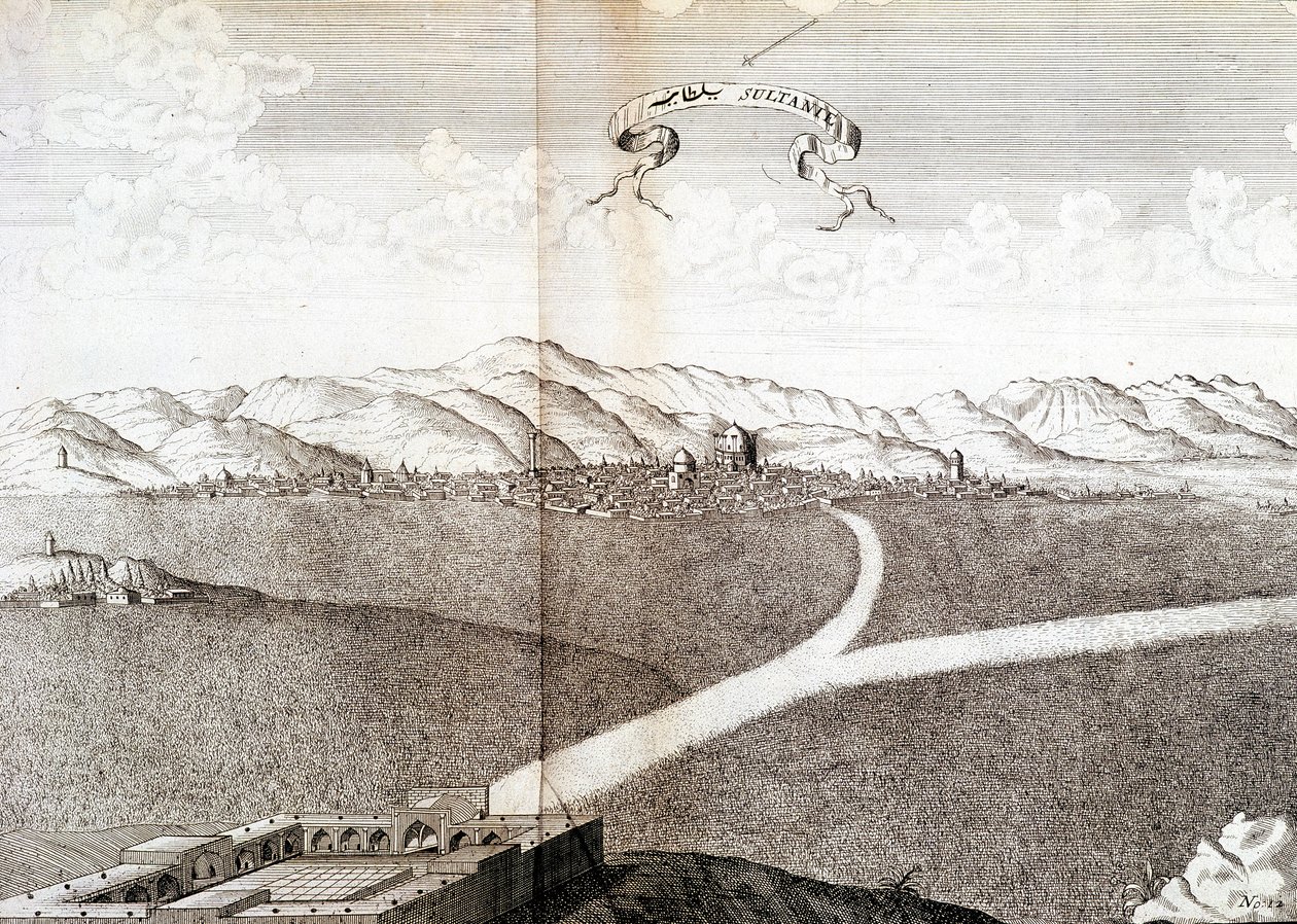 Widok na Sułtanie - w „”Dzienniku z rejsu Rycerza Chardina, Persji i Indii Wschodnich, nad Morzem Czarnym i Kolchidą””” autorstwa Unknown artist