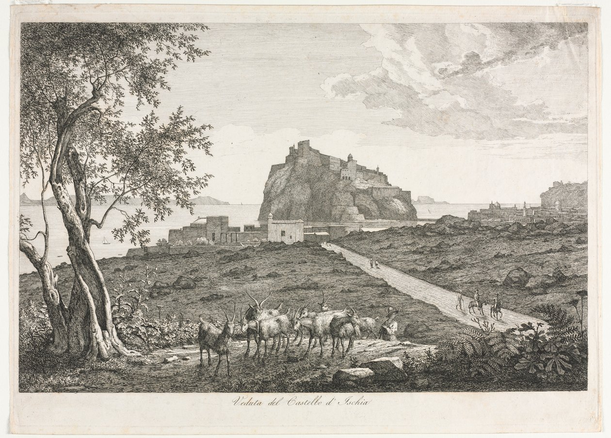 Widok na Castello, Ischia autorstwa Unknown artist