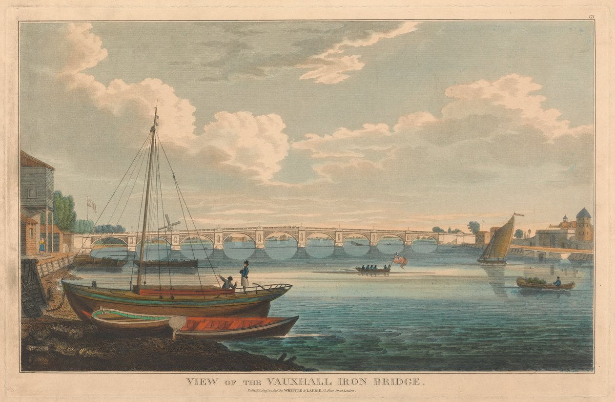 Vista do Vauxhall Iron Bridgepolish autorstwa Unknown artist