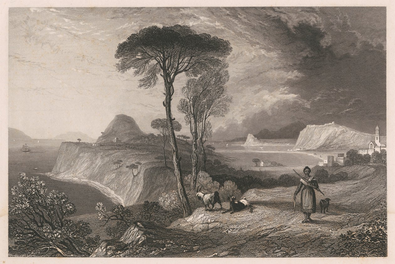 Widok na wybrzeże Indii autorstwa Unknown artist