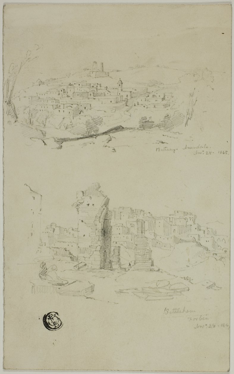 Poglądy Betanii i Betlejem autorstwa Unknown artist