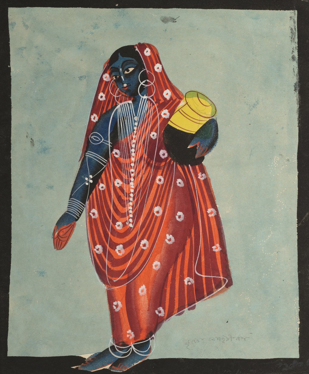 Wisznu w żeńskiej formie Mohini niosący amritę dla bogów autorstwa Unknown artist
