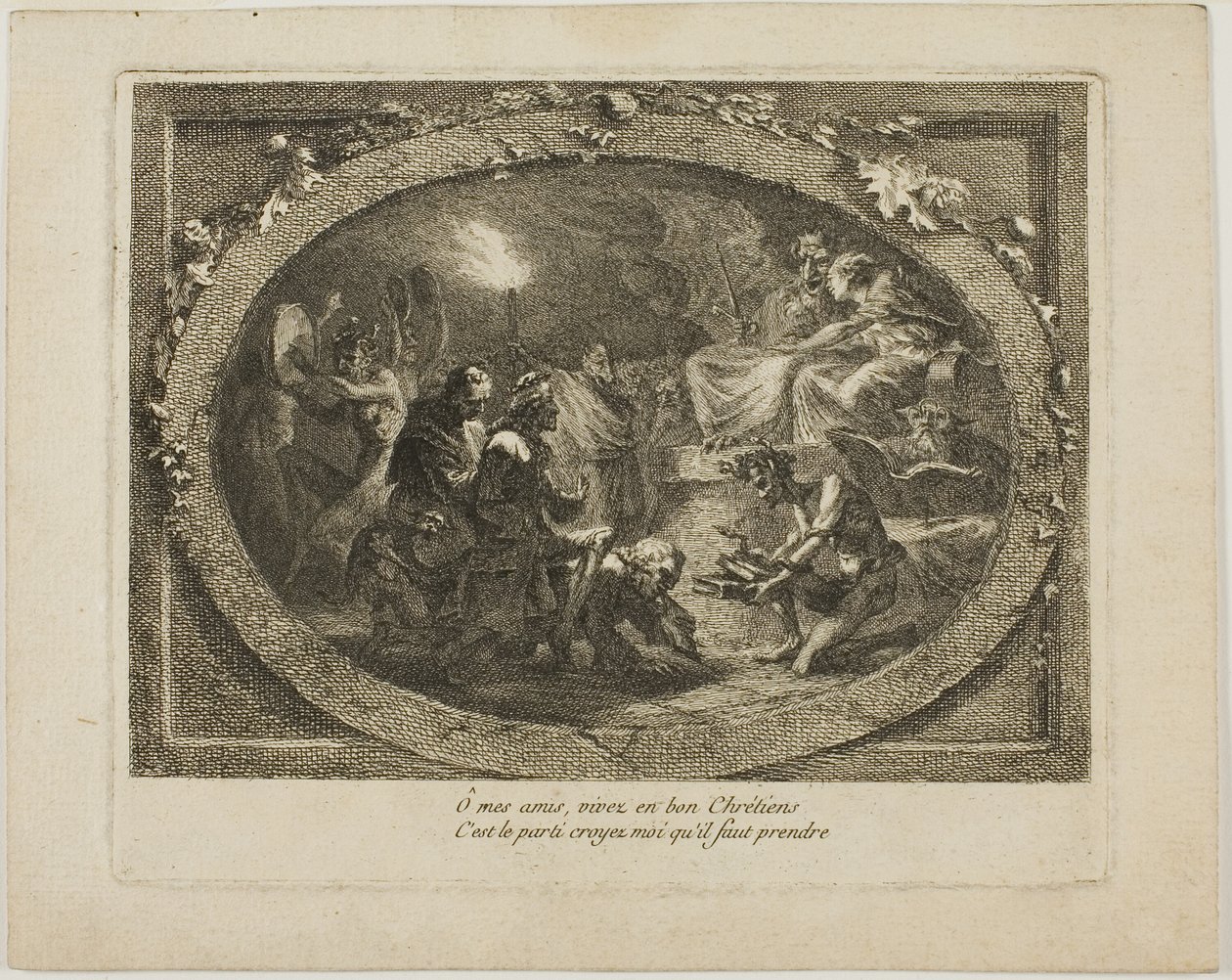 Voltaire na satanistycznej uczcie autorstwa Unknown artist