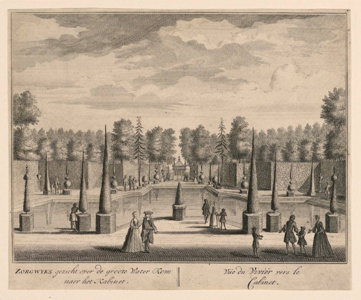 Widok z Vivier w stronę gabinetu autorstwa Unknown artist
