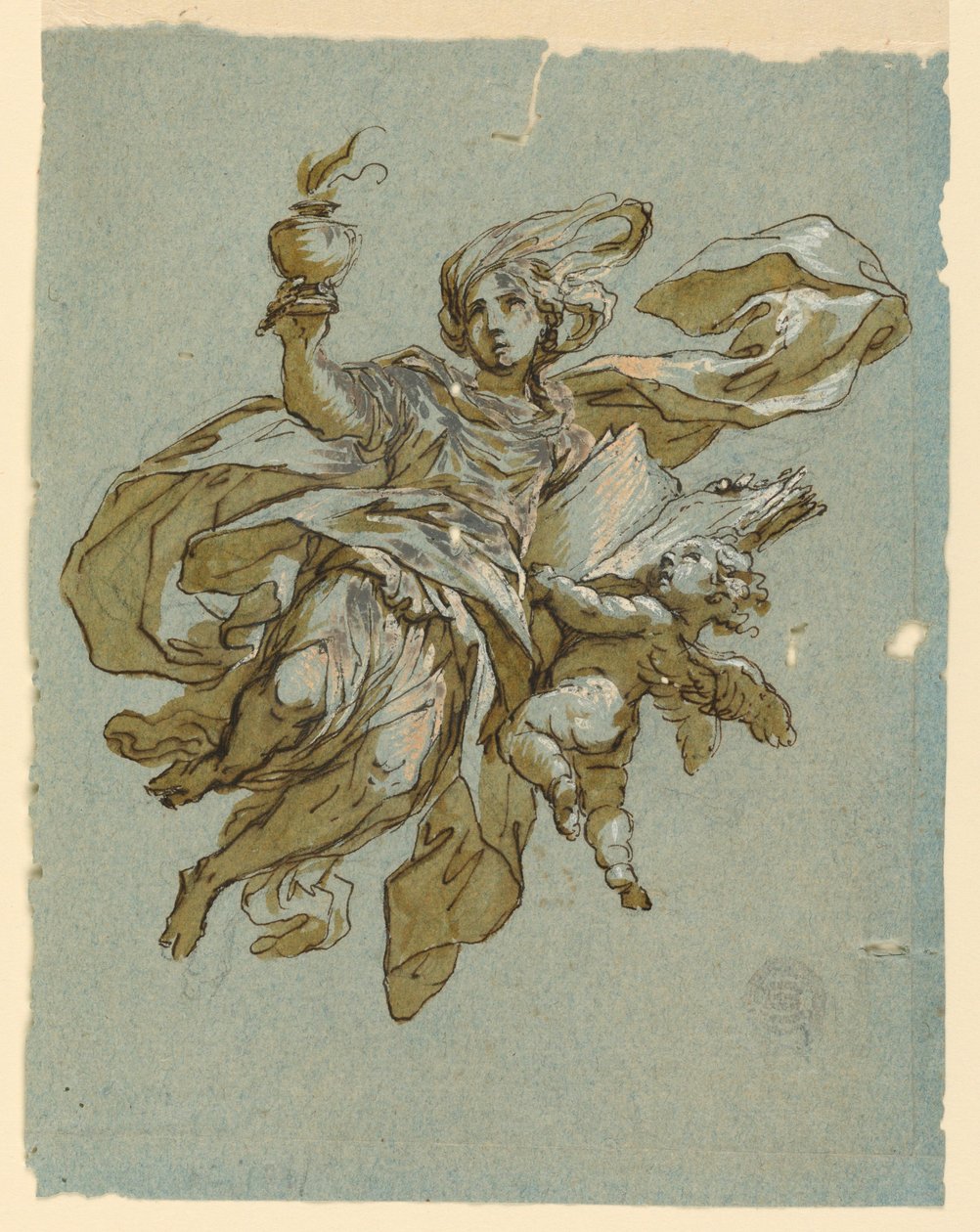 Malowidło ścienne z alegorią czujności autorstwa Unknown artist