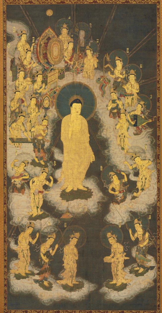 Powitalne Zejście Amidy (Amida Raigo) autorstwa Unknown artist
