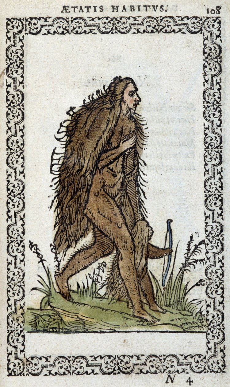 Dzika kobieta i jej dziecko - w „Habits et effigies” Jeana Sluperiusa autorstwa Unknown artist
