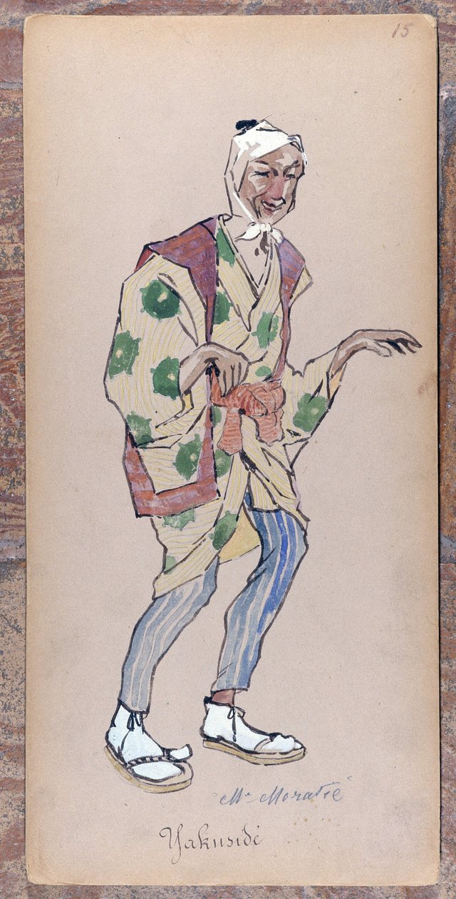 Kostium Yakuside do stworzenia Madame Butterfly Giacomo Pucciniego w 1904 r. Kolekcja Museo della Scala w Mediolanie. autorstwa Unknown artist