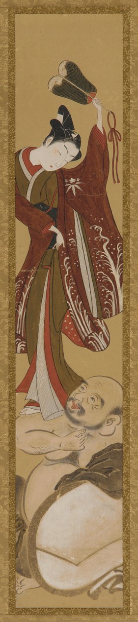 Młody mężczyzna stojący na ramieniu Hoteia autorstwa Unknown artist