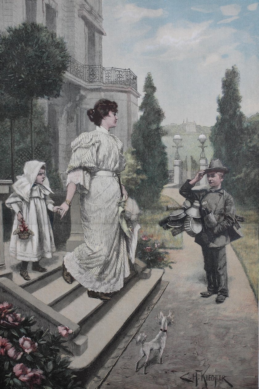 Młody domokrążca, handlarz autorstwa Unknown artist