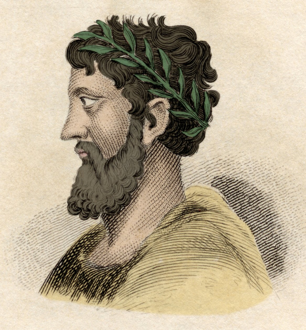 Zaleukos (lub Zaleucos Zaleuco di Locri) Grecki filozof i prawodawca Locreans (ludu Włoch), żyjący w VII wieku pne Rycina z XIX wieku. autorstwa Unknown artist