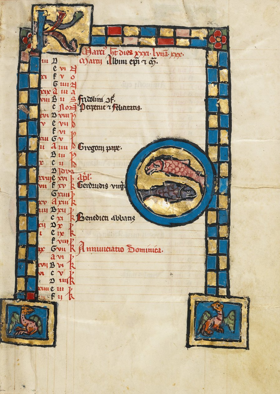 Znak zodiaku Ryby autorstwa Unknown artist