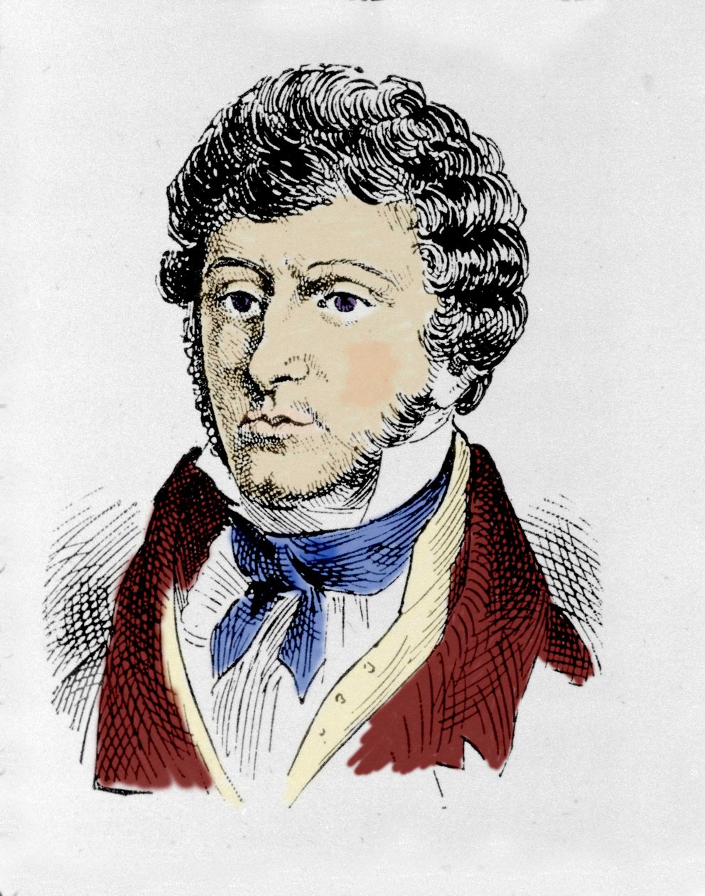 portret irlandzkiego kompozytora Johna Fielda (1782 - 1837). autorstwa Unknown artist
