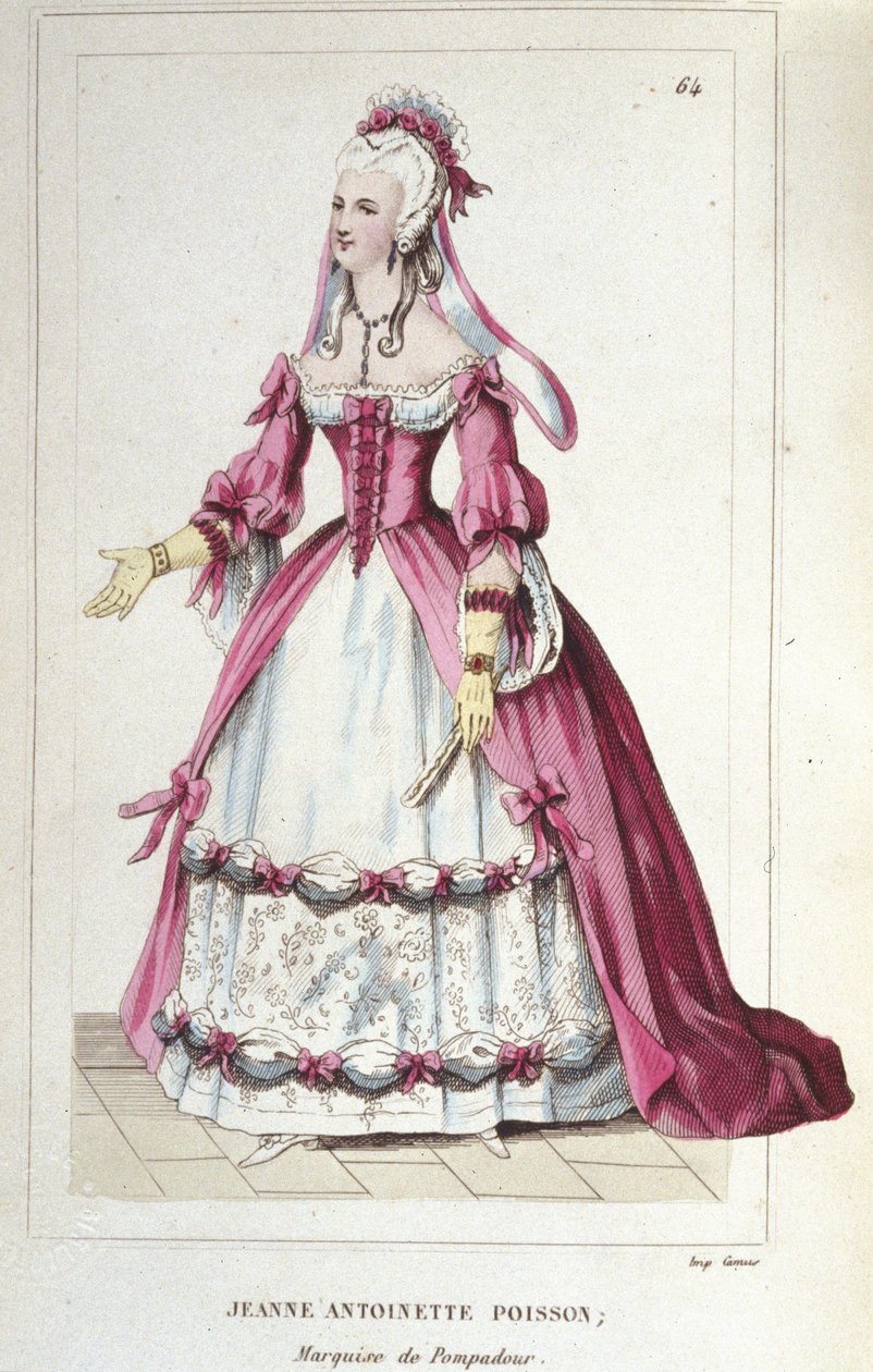 portret Jeanne-Antoinette Poisson, markizy Pompadour (znanej jako Madame de Pompadour autorstwa Unknown artist