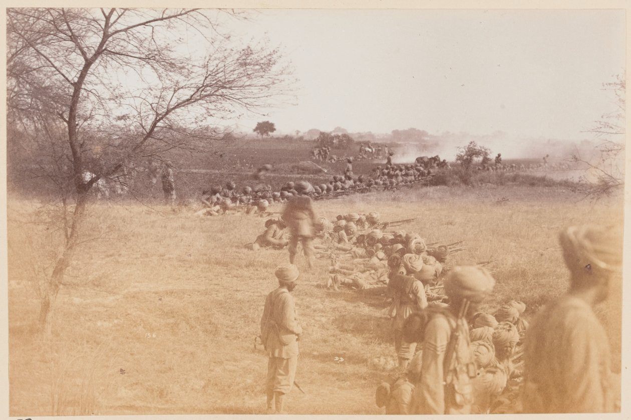 14. Sikhowie w akcji, Delhi Obóz ćwiczeń autorstwa Unknown photographer