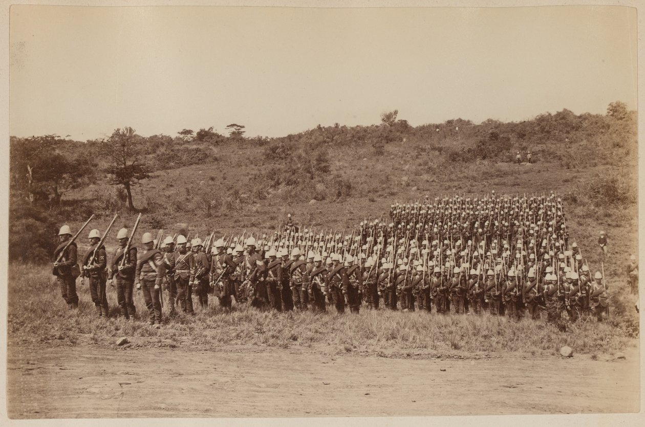 91. Górale powracający z Zululandu 1879 (zdjęcie czarno-białe) autorstwa Unknown photographer