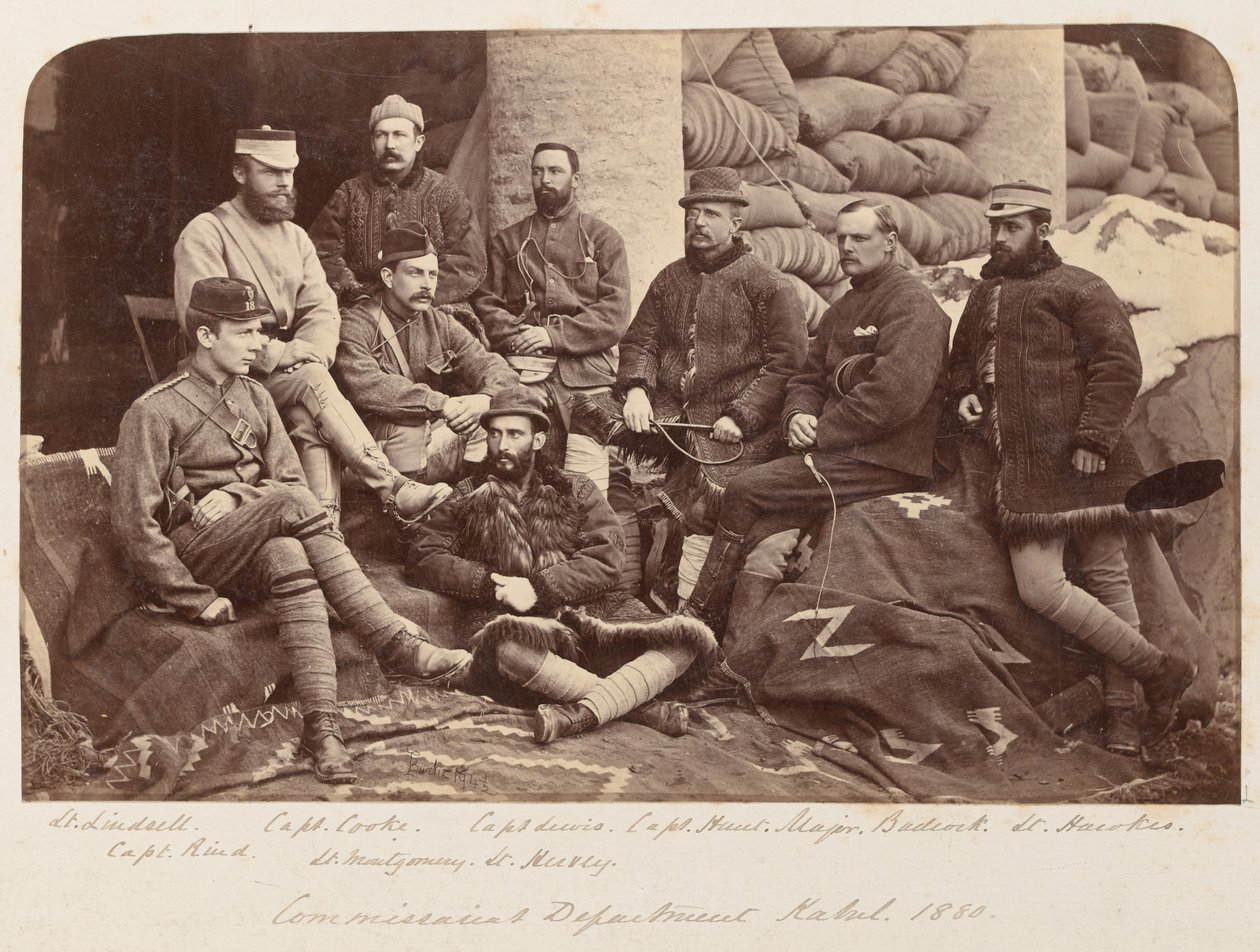 Grupa brytyjskich oficerów, ok. 1879 r autorstwa Unknown photographer