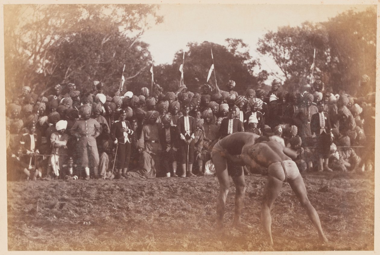 Zawody zapaśnicze, Delhi autorstwa Unknown photographer