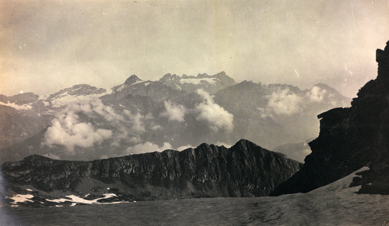 Krajobraz alpejski autorstwa Unknown photographer