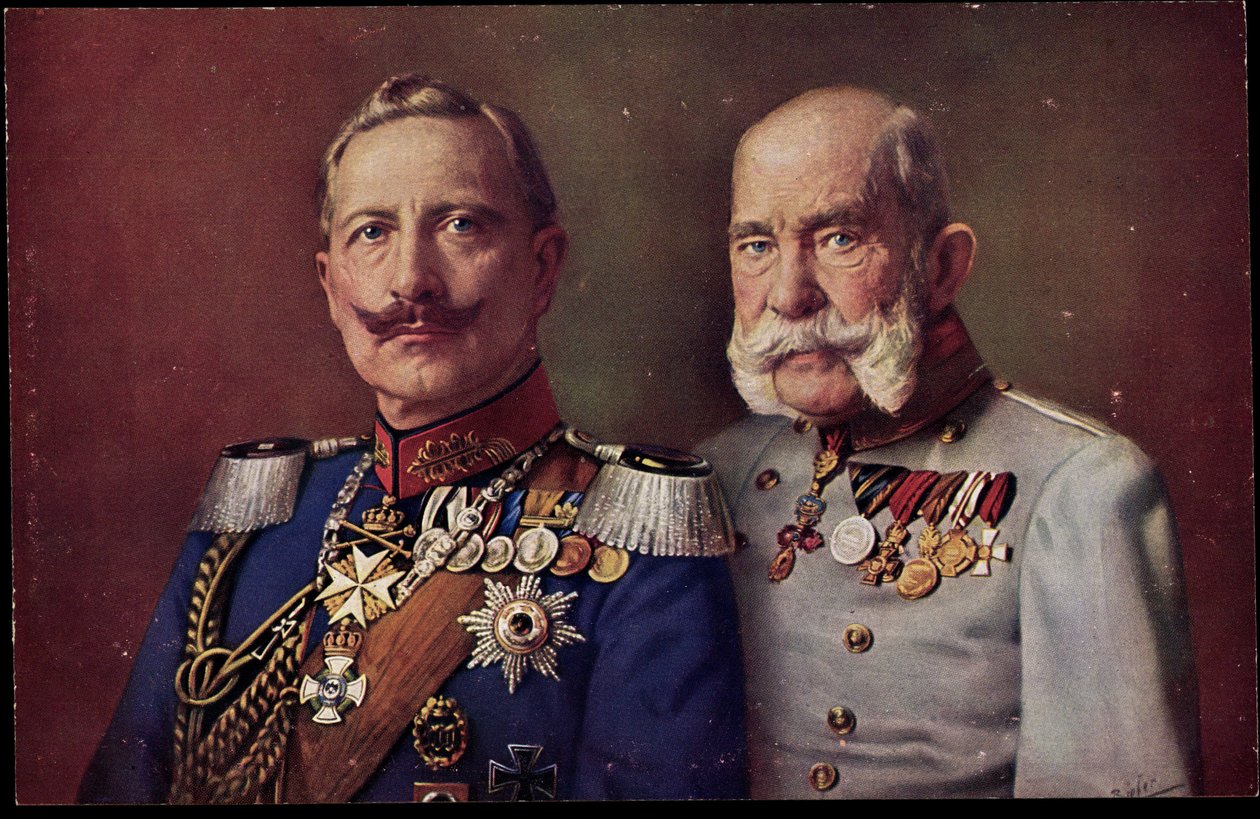 Artysta Kaiser Wilhelm II, cesarz Franciszek Józef I autorstwa Unknown photographer