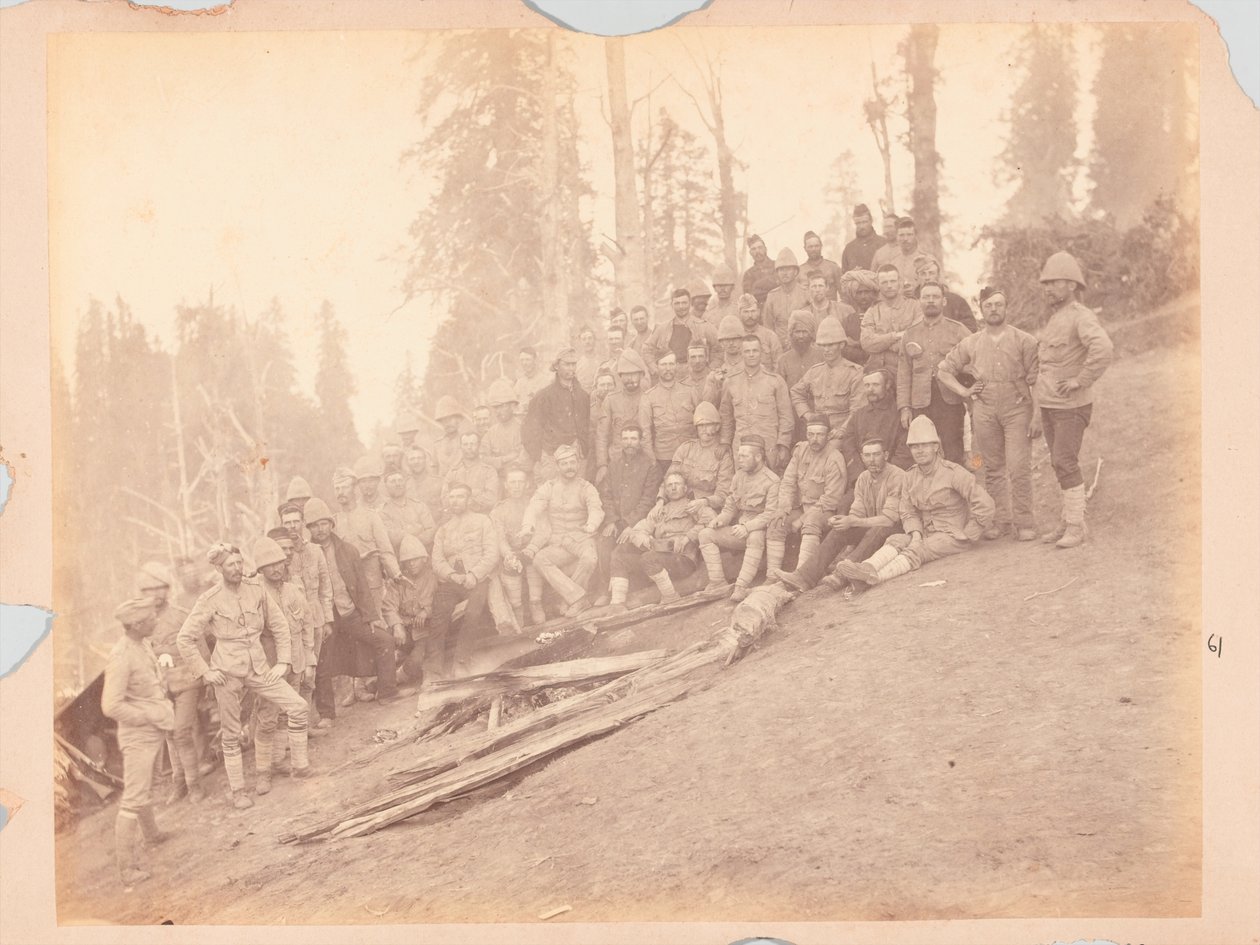 Brytyjscy oficerowie, Black Mountain Expedition autorstwa Unknown photographer