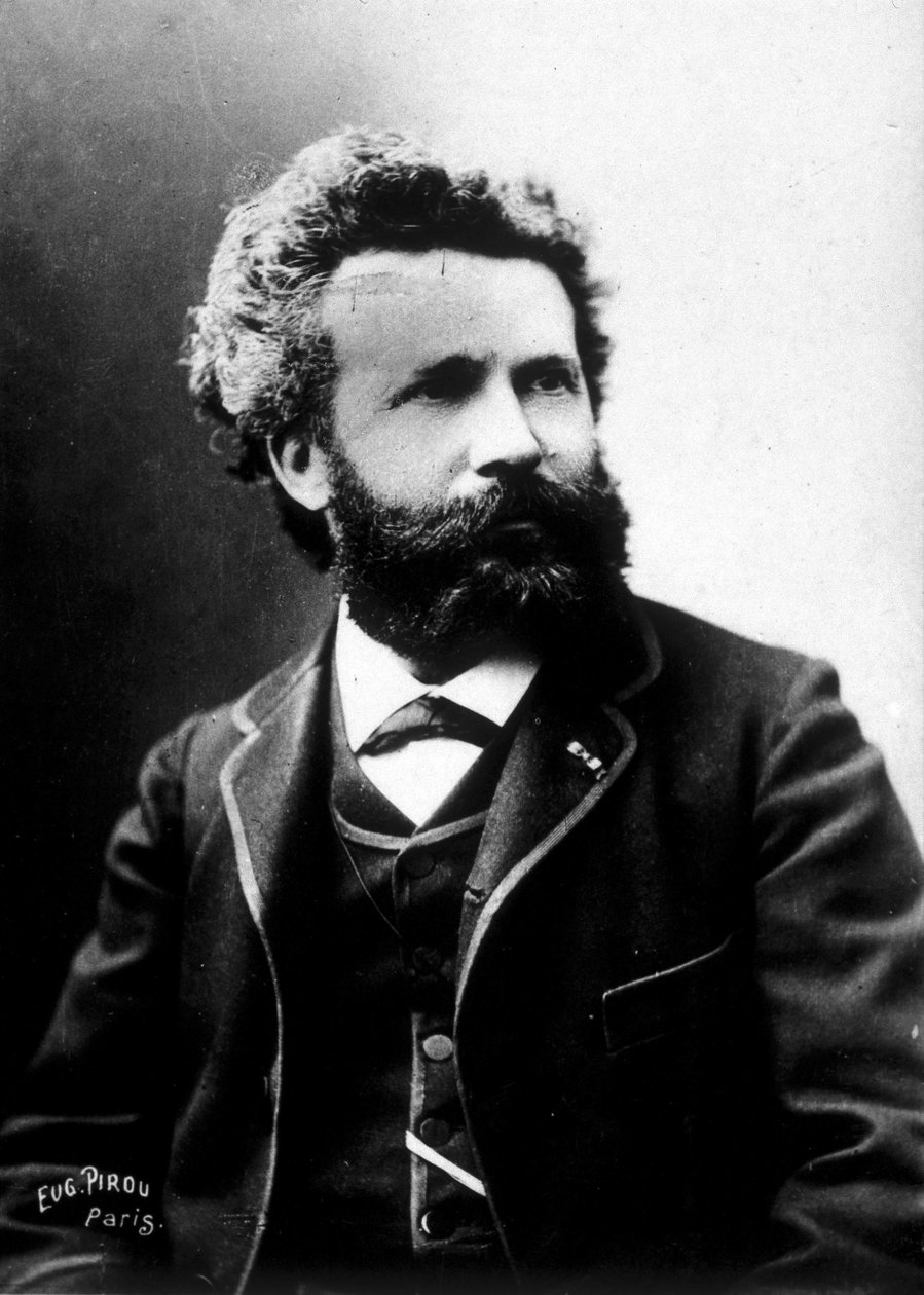 Camille Flammarion, francuski astronom, ok. 1890 autorstwa Unknown photographer