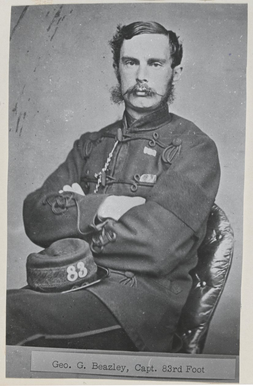Kapitan George G Beazley, 83. (hrabstwo Dublin) Pułk Piechoty autorstwa Unknown photographer
