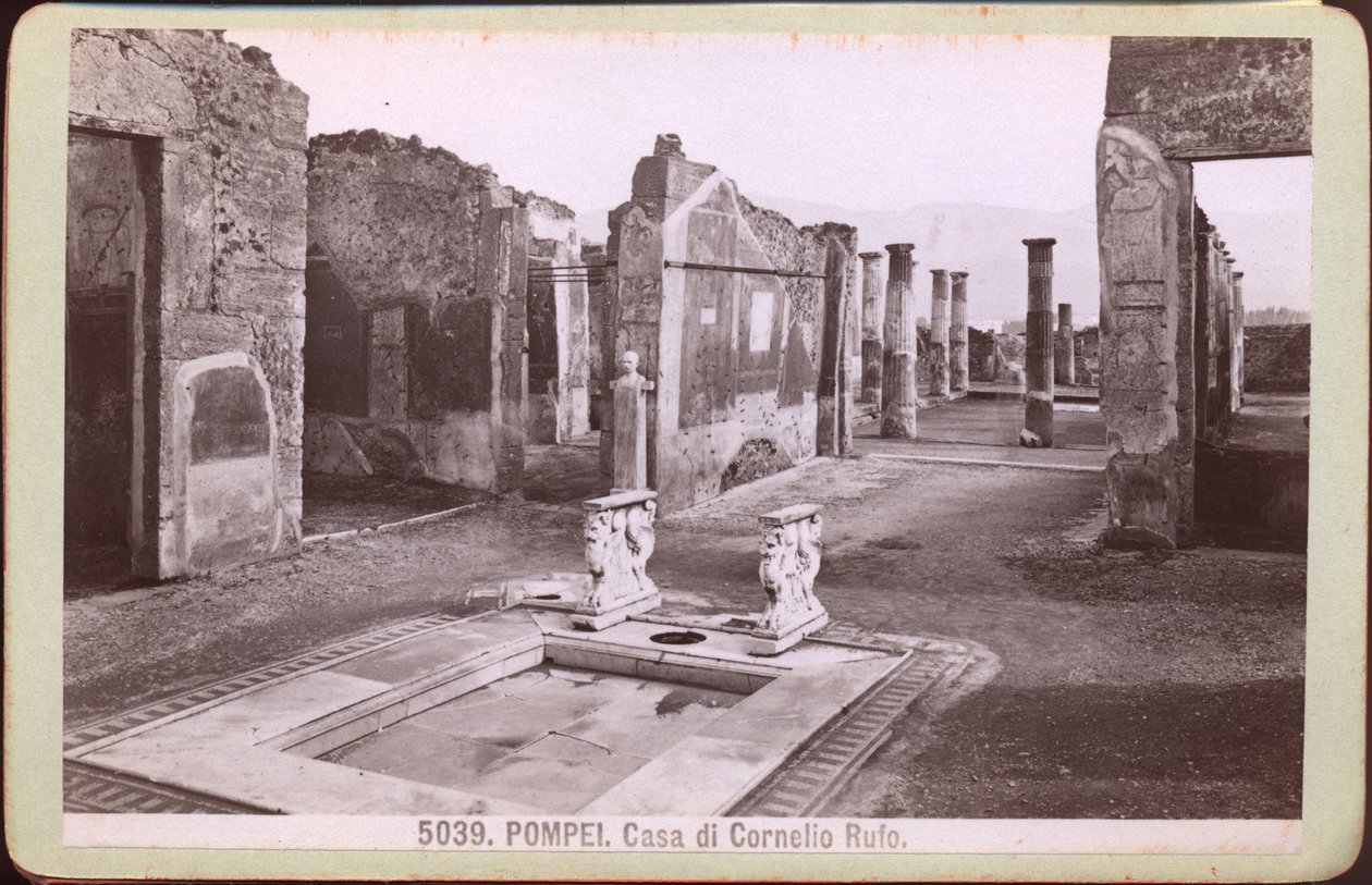 Dom Corneliusa Rufusa w Pompejach, ok. 1880 r. (zdjęcie) autorstwa Unknown photographer