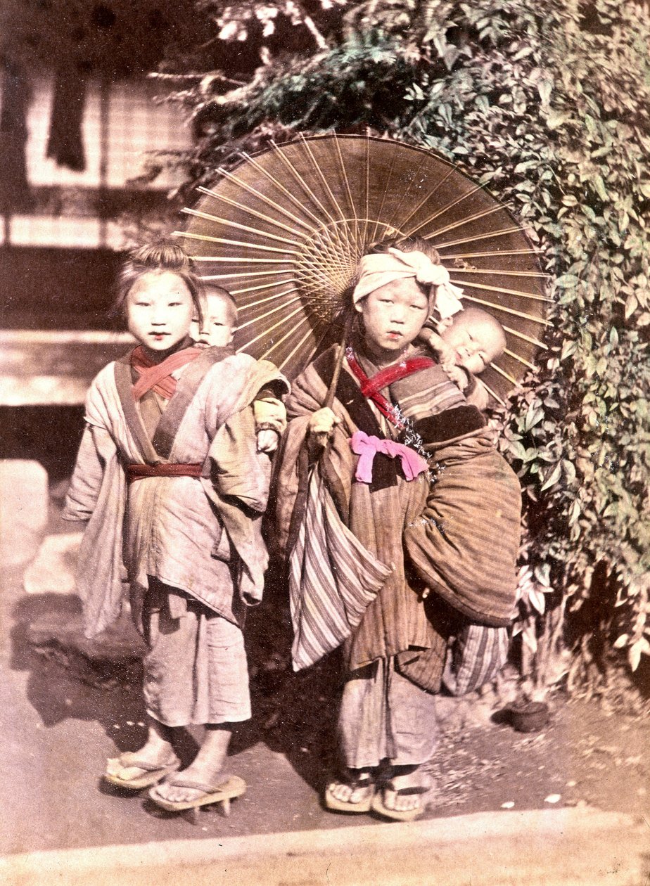 Dzieci w Japonii, koniec XIX wieku - Archiwum Misji Zagranicznych autorstwa Unknown photographer
