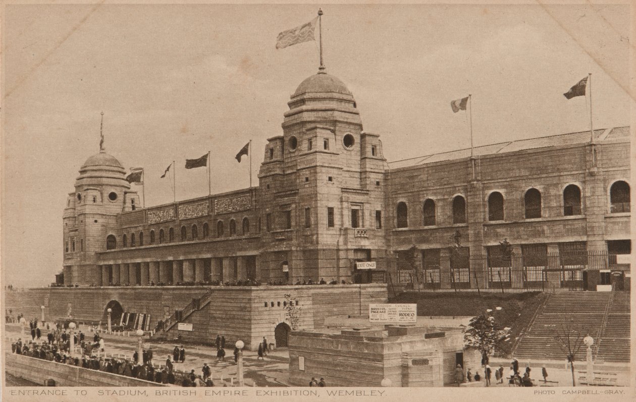 Wejście na stadion, Wystawa Imperium Brytyjskiego, Wembley autorstwa Unknown photographer