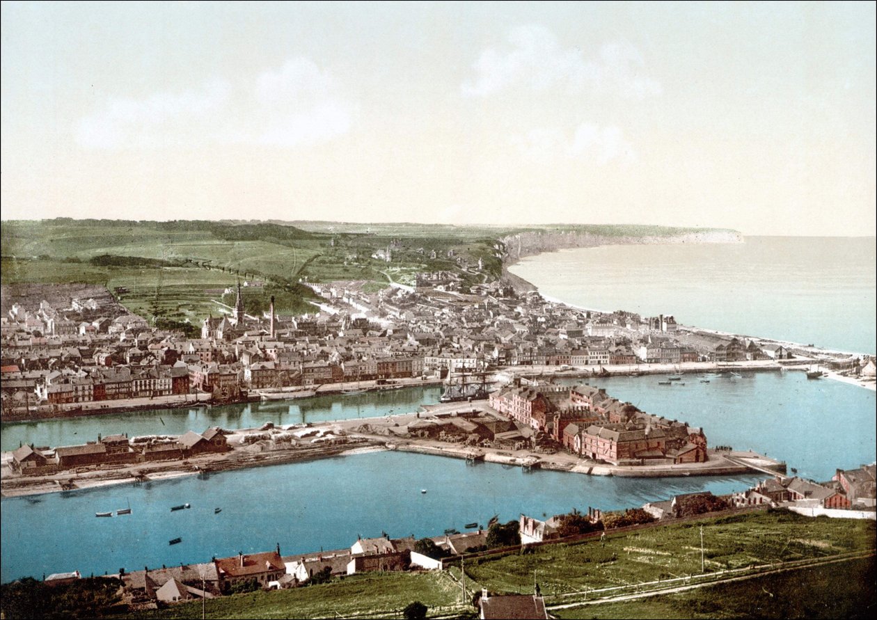 Fécamp i jego klify - V. 1895 autorstwa Unknown photographer