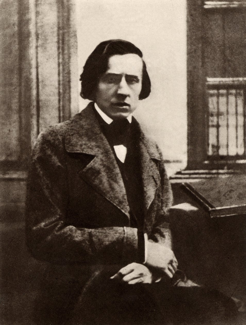 Fryderyk Chopin (1810-1849) polski kompozytor i pianista (zdjęcie czarno-białe) autorstwa Unknown photographer