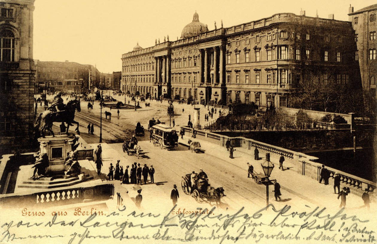 Niemcy , Berlin , pałac cesarza niemieckiego , pocztówka około 1904 roku. autorstwa Unknown photographer