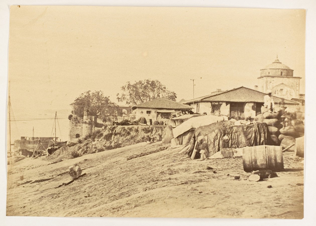Ghat w forcie Allahabad, Indie, ok. 1858-61 r. (zdjęcie) autorstwa Unknown photographer
