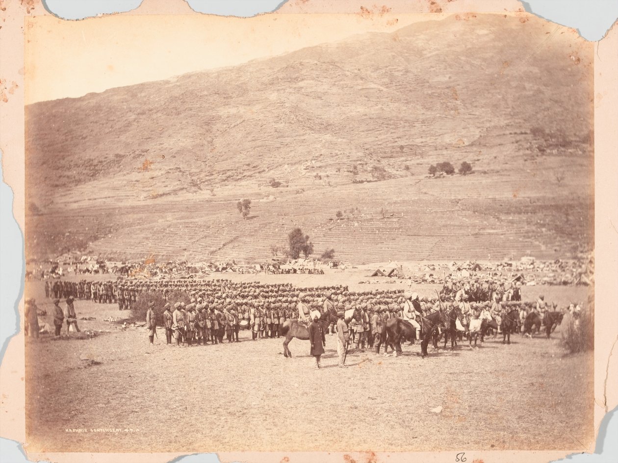 Kaszmirski kontyngent wyprawy Black Mountain autorstwa Unknown photographer