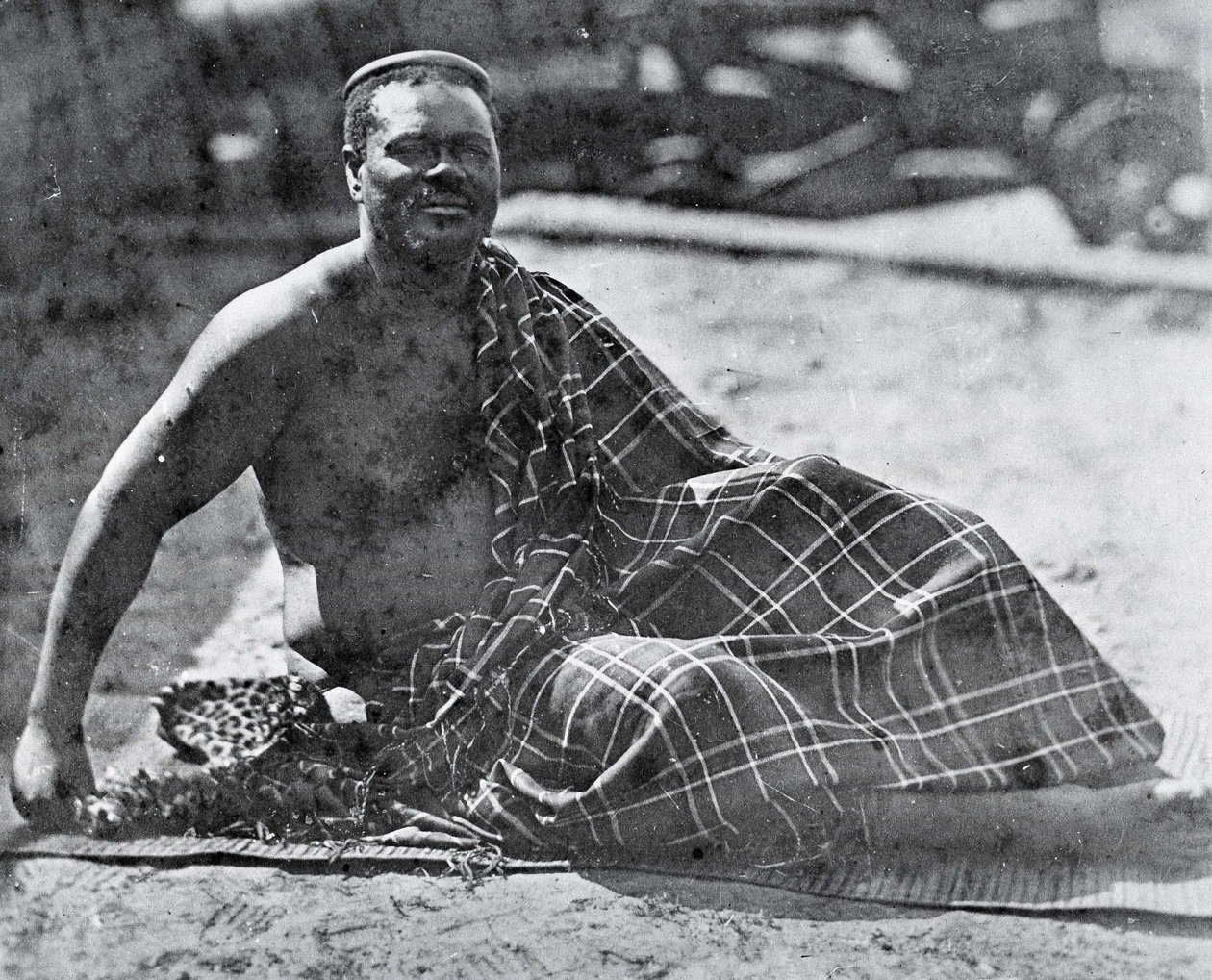 Król Cetshwayo na wygnaniu w Kapsztadzie autorstwa Unknown photographer