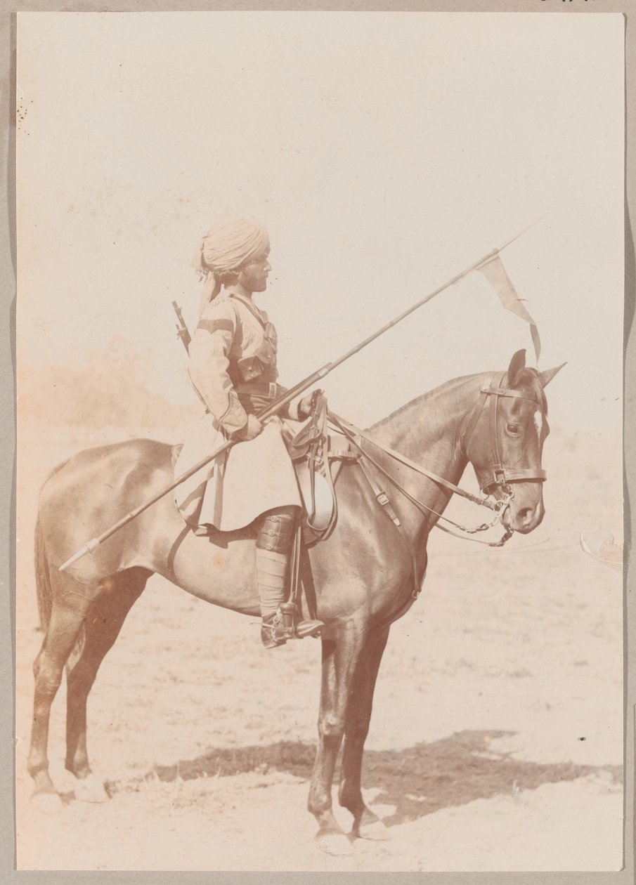 Lance Daffadar Sultan Khan, kawaleria indyjska, zakon musztry, Delhi autorstwa Unknown photographer