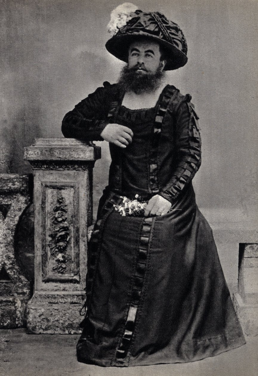 Les Monsters, la femme broda. Fotografia, koniec XIX wieku, Paryż. Dz. Selva. autorstwa Unknown photographer
