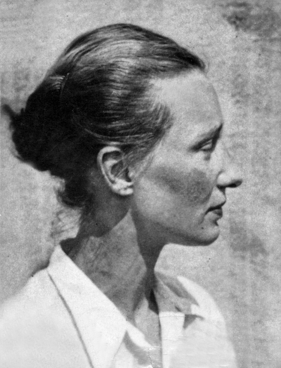 Marie-Madeleine Fourcade, ok. 1942 r. (zdjęcie czarno-białe) autorstwa Unknown photographer