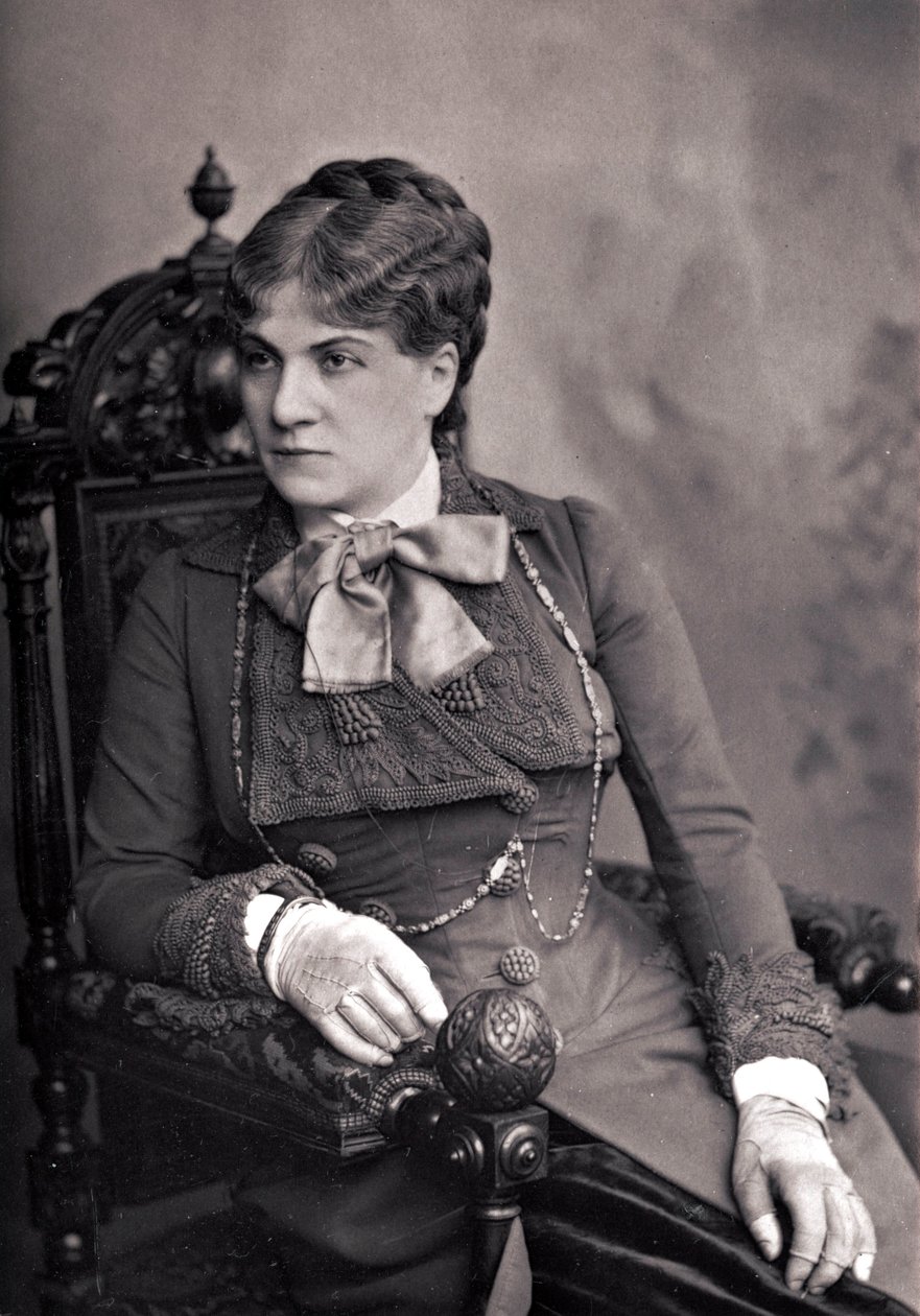 Mme Alix-Marie PASCA (1836-1906) - Portret Alix Pasca (1835-1914), francuskiego komika. Fotografia koniec XIX wieku. autorstwa Unknown photographer