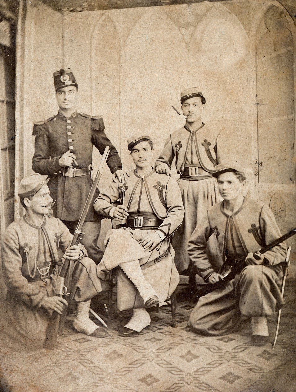 Papiescy żuawowie - Papiescy żuawowie - 1865 - autorstwa Unknown photographer