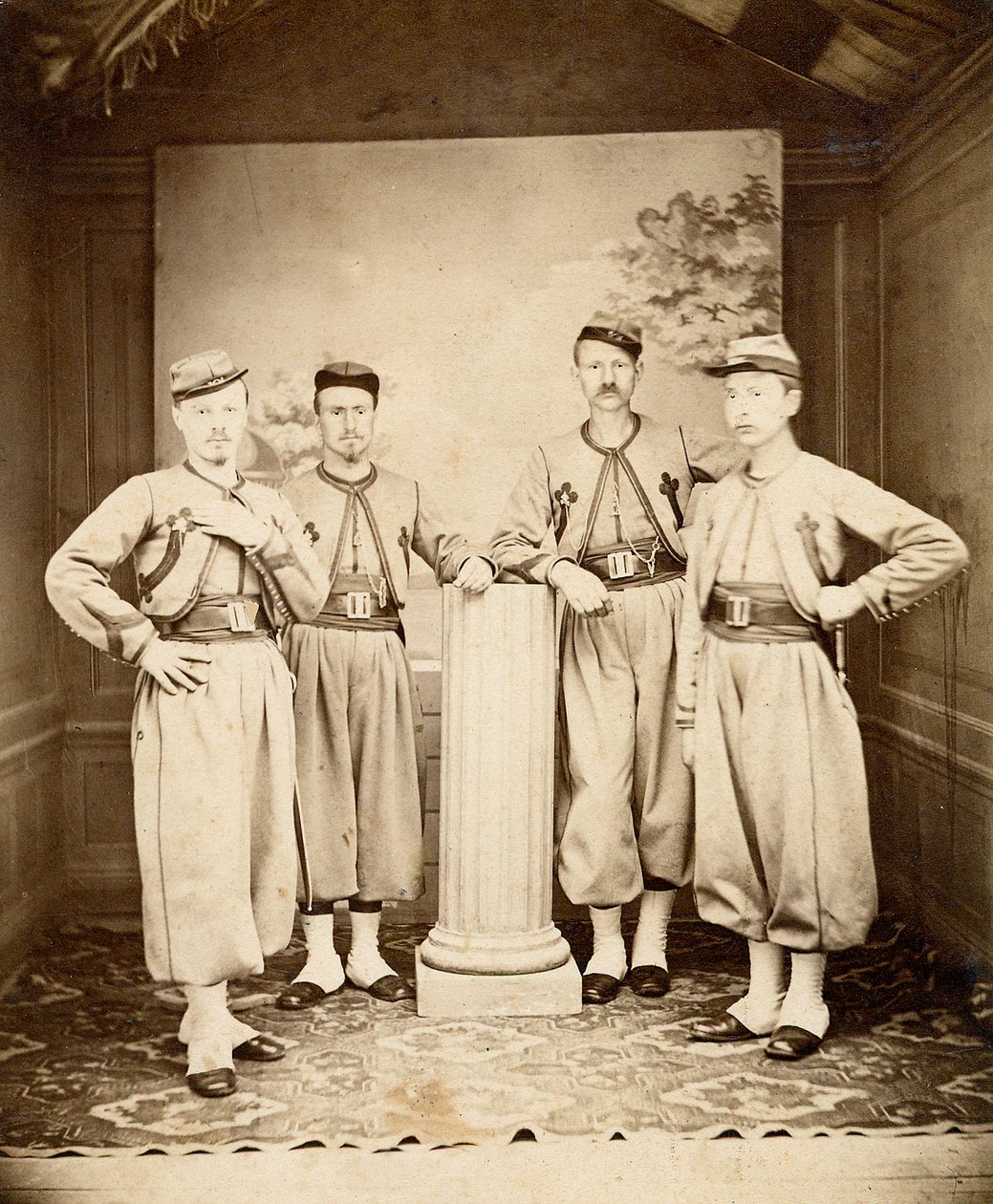 Papiescy żuawowie - Papiescy żuawowie - 1865 - autorstwa Unknown photographer