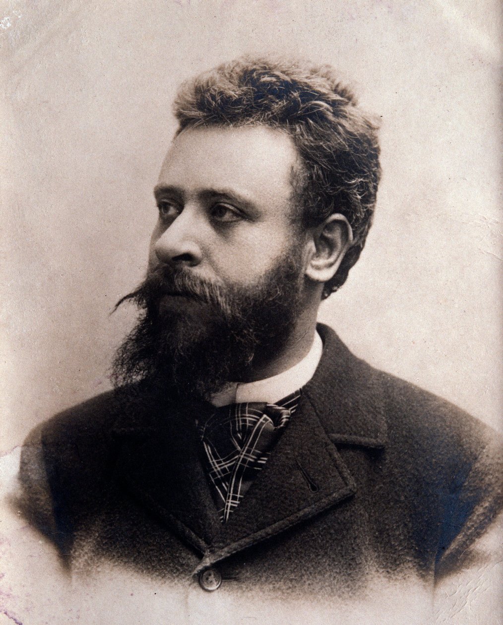 Portret Alberto Franchetti (1860-1942) Włoski kompozytor Photograph. 19 wiek. Bolonia, miejskie muzeum muzyki autorstwa Unknown photographer