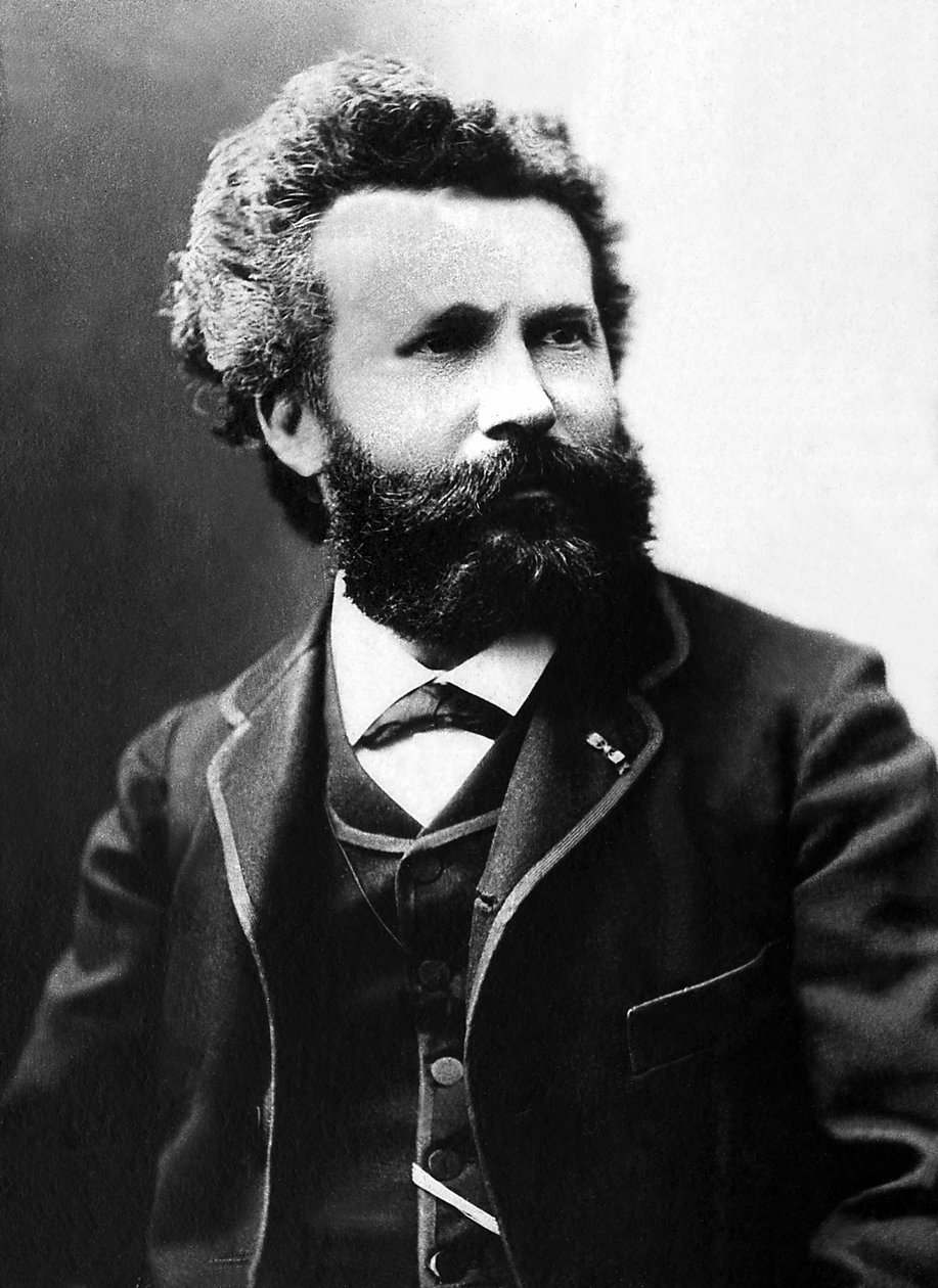 Portret Camille Flammarion (1842-1925), francuskiego astronoma i dziennikarza naukowego. autorstwa Unknown photographer