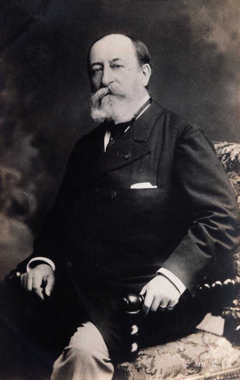Portret Camille Saint Saens (zdjęcie czarno-białe) autorstwa Unknown photographer